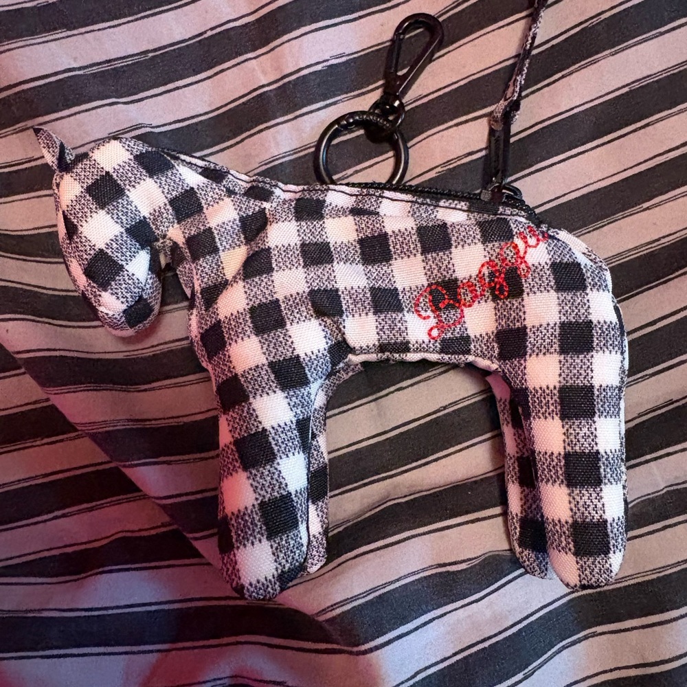 BAGGU Black and White Checkered Mini Bag